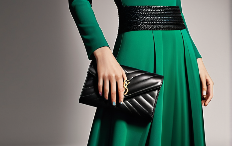 생로랑 YSL 모노그램 지갑의 인기 이유 - **Prompt 2: Close-Up of Timeless Craftsmanship**
    "A high-definition, professional studio photogr...